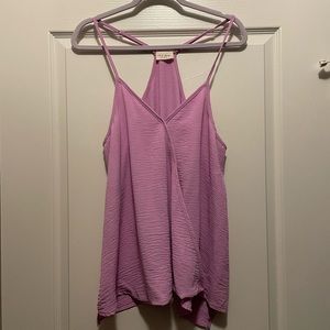 Lilac Crisscross Top